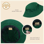 Classic Washed Cotton Bucket Hat - H&A Outlet