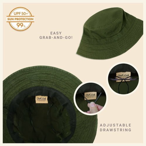 Classic Washed Cotton Bucket Hat - H&A Outlet