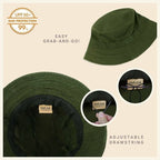 Classic Washed Cotton Bucket Hat - H&A Outlet