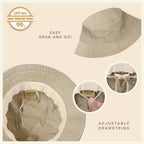 Classic Washed Cotton Bucket Hat - H&A Outlet