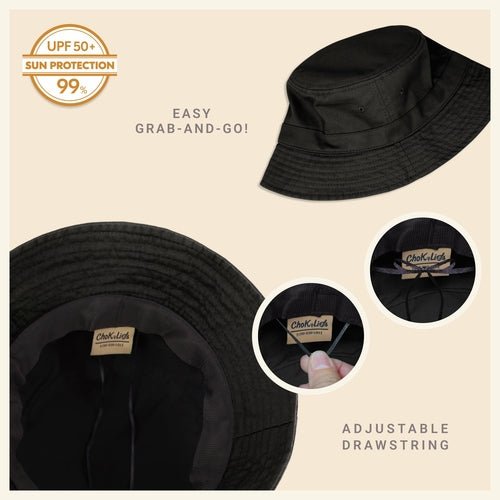 Classic Washed Cotton Bucket Hat - H&A Outlet