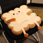 Comfy Cartoon Toast - Shaped Seat & Back Cushion – Washable - H&A Outlet