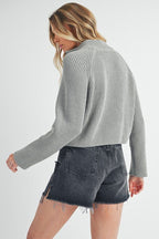 Debbie Half - Zip Sweater - H&A Outlet