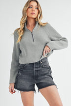 Debbie Half - Zip Sweater - H&A Outlet