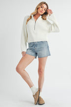 Debbie Half - Zip Sweater - H&A Outlet