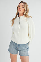 Debbie Half - Zip Sweater - H&A Outlet