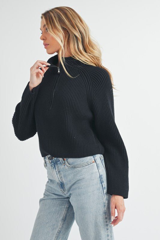Debbie Half - Zip Sweater - H&A Outlet