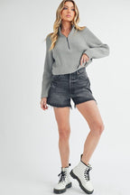 Debbie Half - Zip Sweater - H&A Outlet