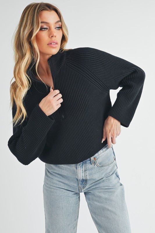 Debbie Half - Zip Sweater - H&A Outlet