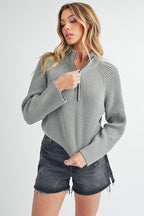 Debbie Half - Zip Sweater - H&A Outlet