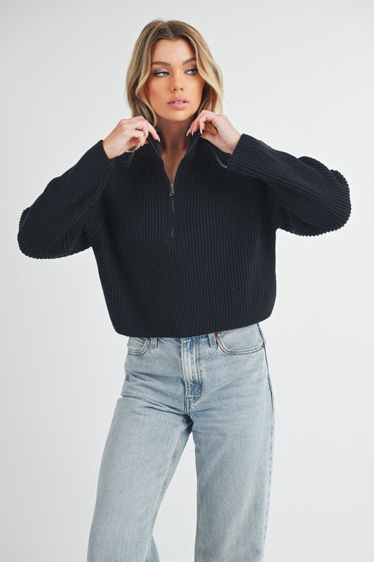 Debbie Half - Zip Sweater - H&A Outlet