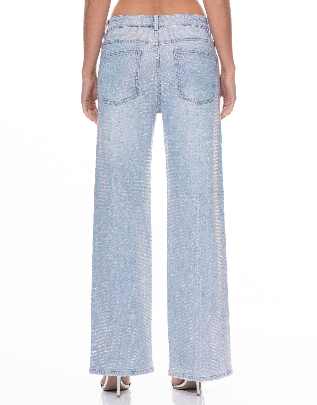Denim Rhinestone Pants - H&A Outlet