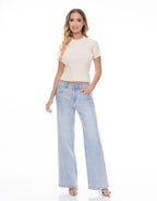 Denim Rhinestone Pants - H&A Outlet