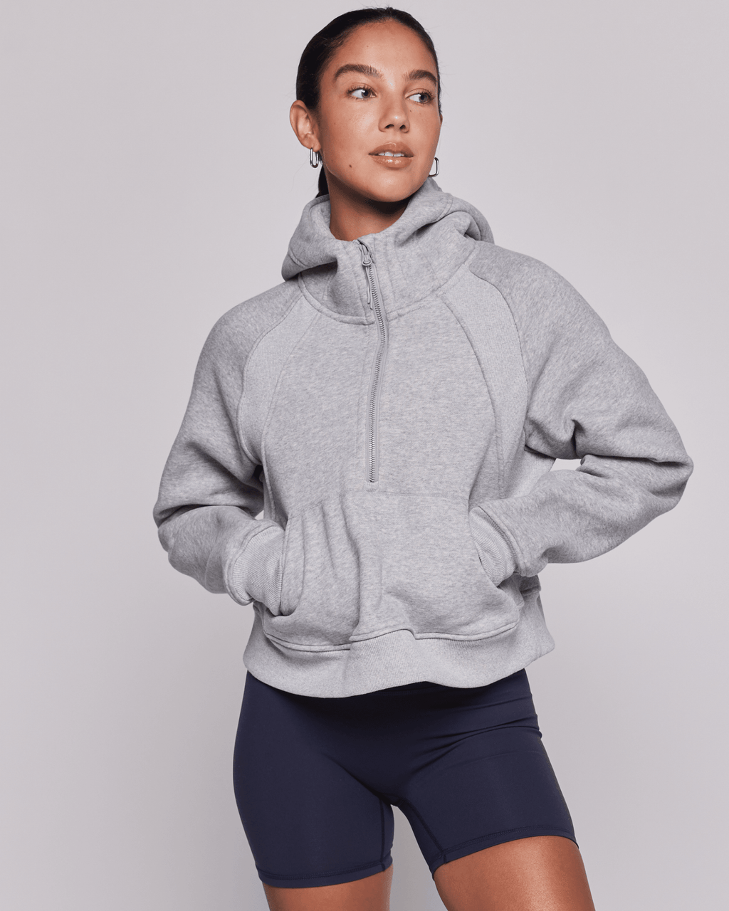 Effortless Fleece Half Zip Hoodie - H&A Outlet