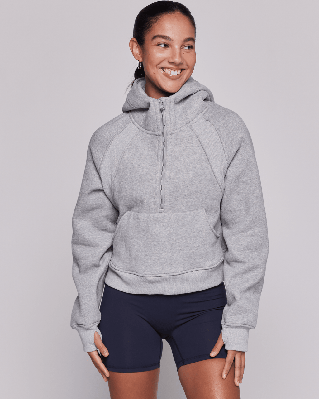 Effortless Fleece Half Zip Hoodie - H&A Outlet