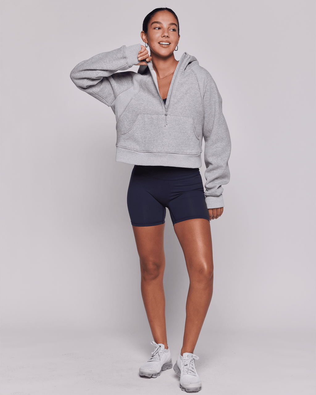 Effortless Fleece Half Zip Hoodie - H&A Outlet
