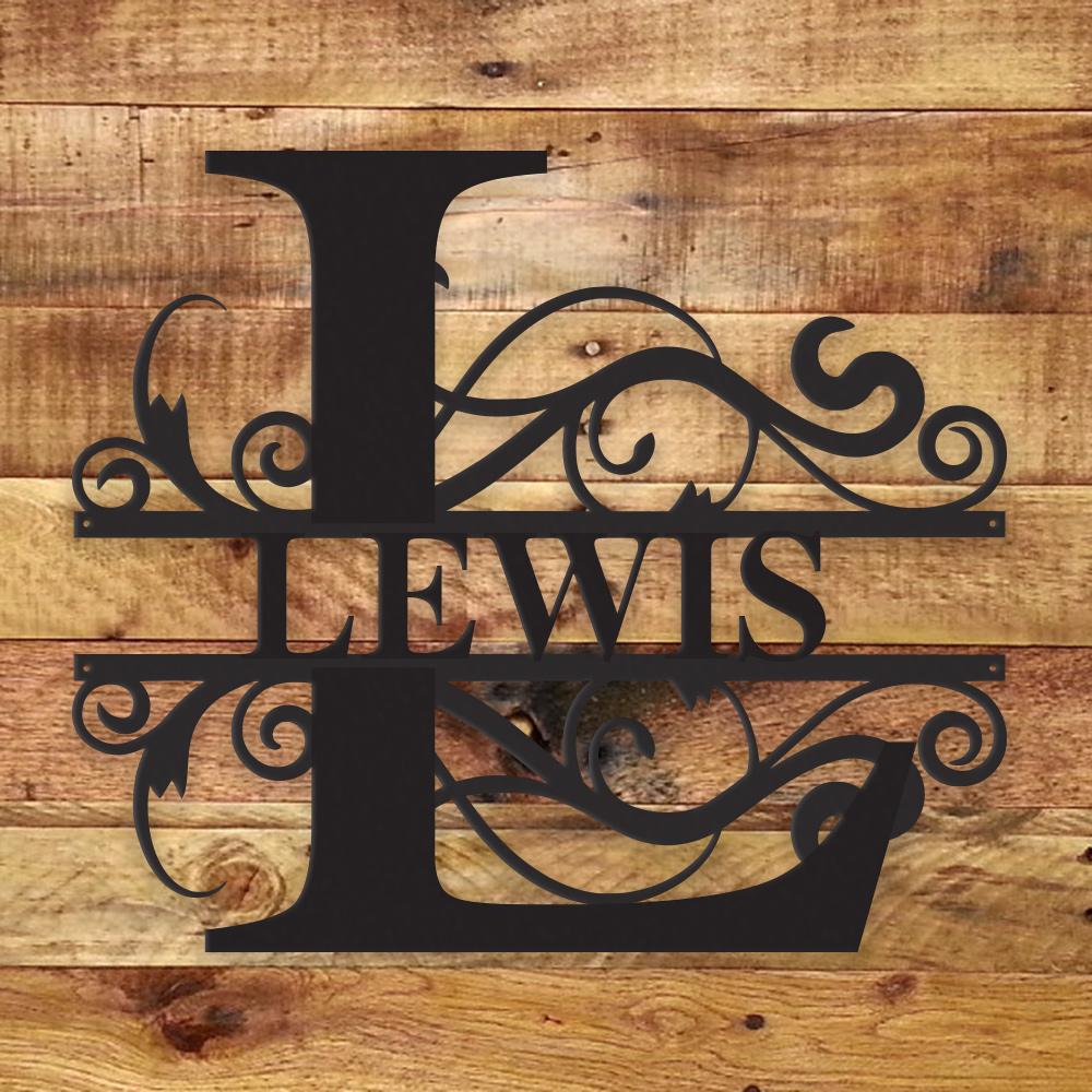 Fancy Monogram - Metal Wall Art/Decor - H&A Outlet