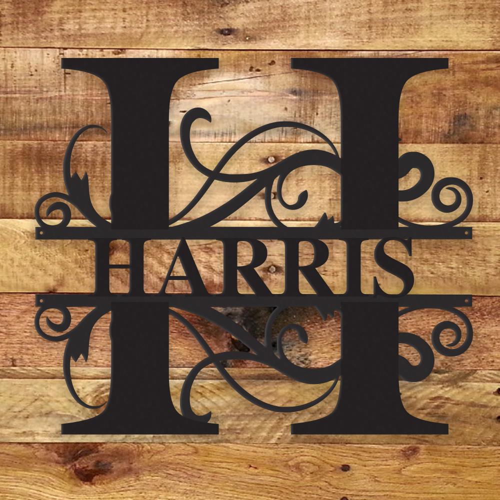 Fancy Monogram - Metal Wall Art/Decor - H&A Outlet