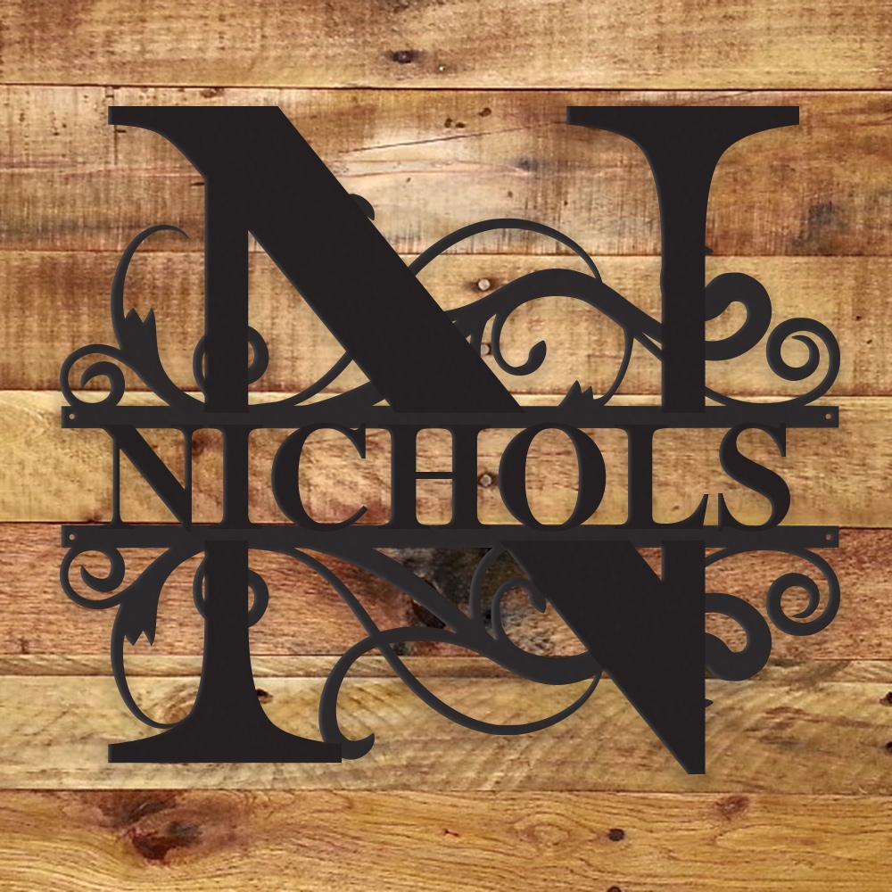 Fancy Monogram - Metal Wall Art/Decor - H&A Outlet
