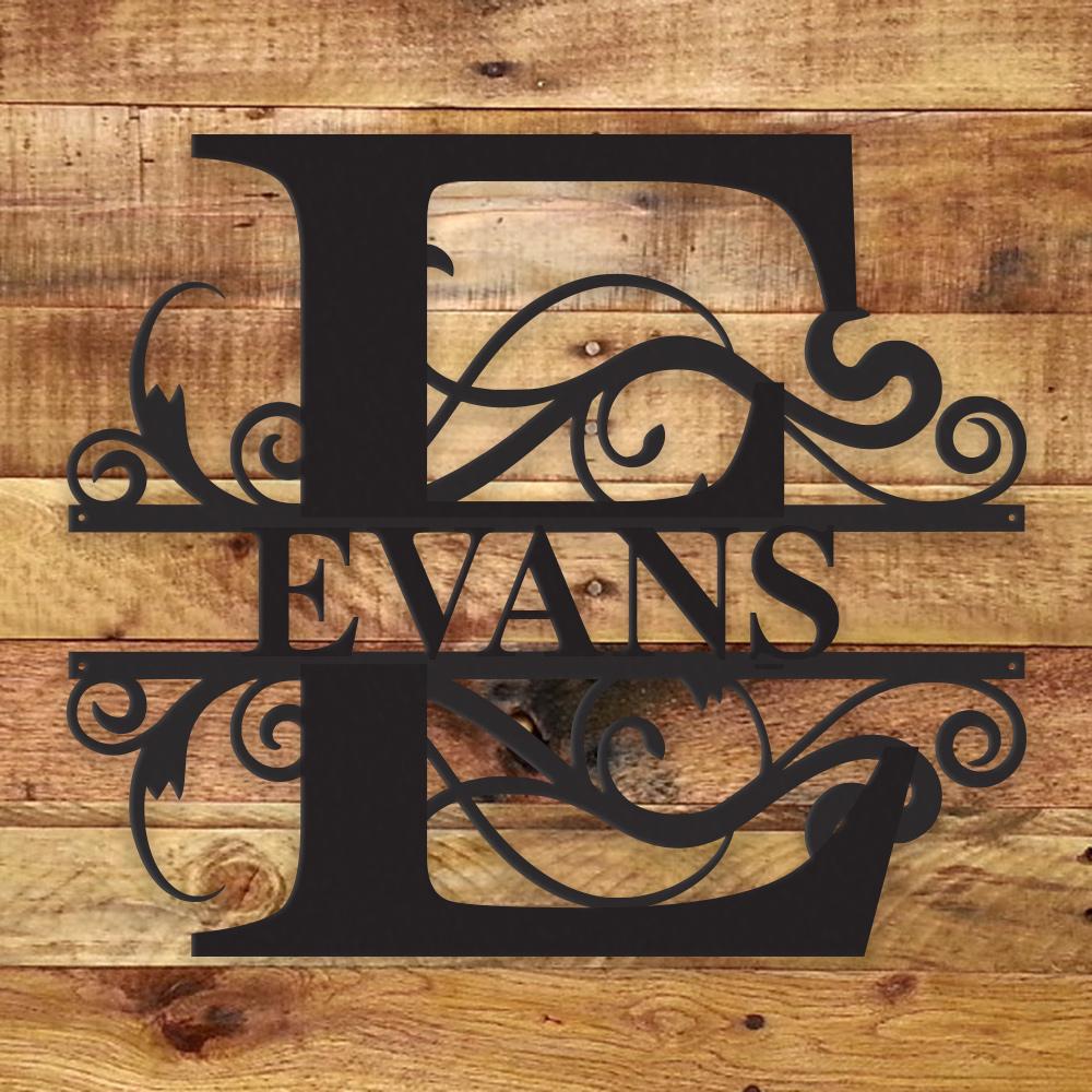 Fancy Monogram - Metal Wall Art/Decor - H&A Outlet