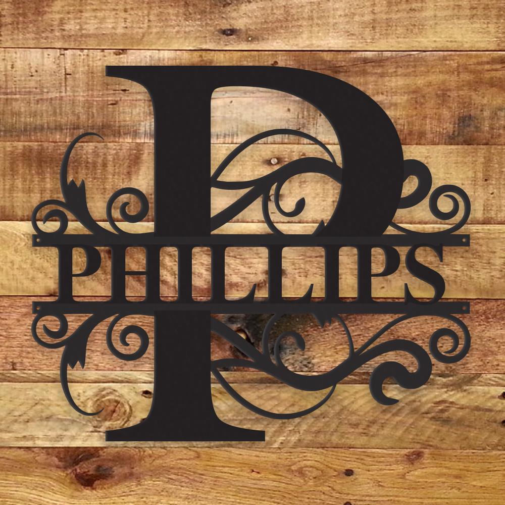 Fancy Monogram - Metal Wall Art/Decor - H&A Outlet