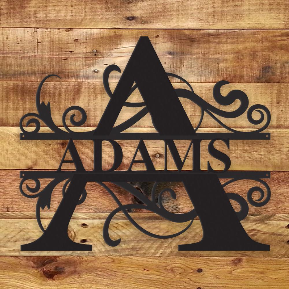 Fancy Monogram - Metal Wall Art/Decor - H&A Outlet