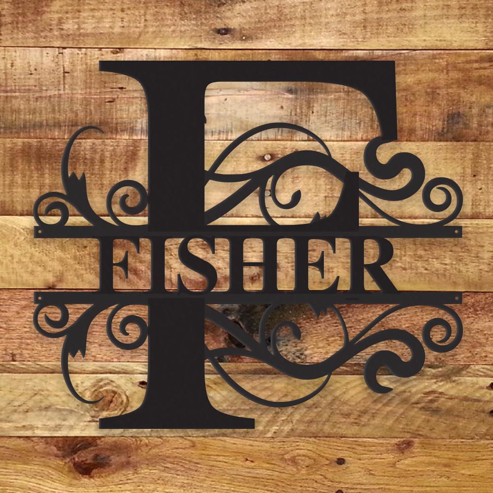 Fancy Monogram - Metal Wall Art/Decor - H&A Outlet