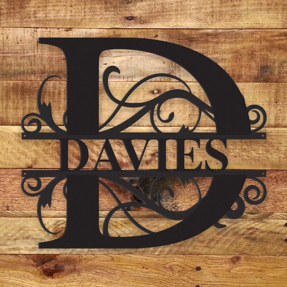 Fancy Monogram - Metal Wall Art/Decor - H&A Outlet