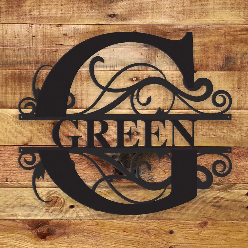 Fancy Monogram - Metal Wall Art/Decor - H&A Outlet