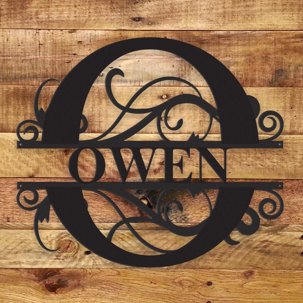 Fancy Monogram - Metal Wall Art/Decor - H&A Outlet