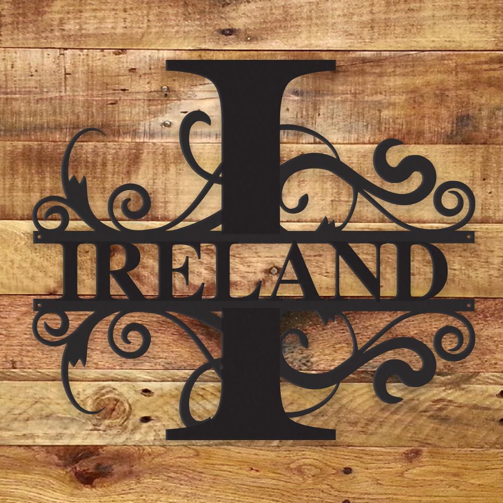 Fancy Monogram - Metal Wall Art/Decor - H&A Outlet