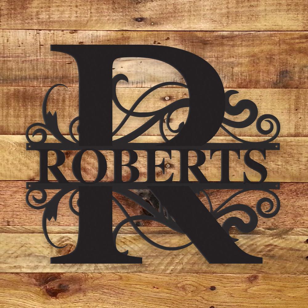 Fancy Monogram - Metal Wall Art/Decor - H&A Outlet