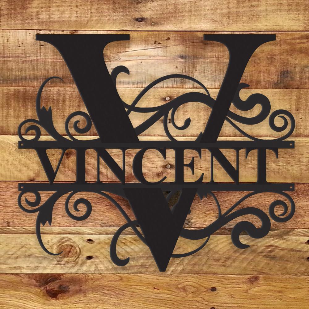 Fancy Monogram - Metal Wall Art/Decor - H&A Outlet