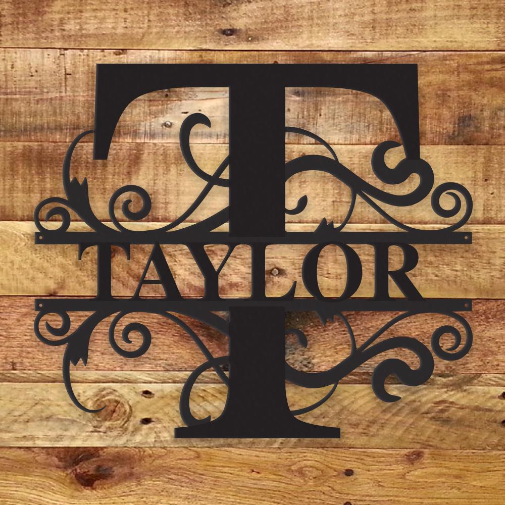 Fancy Monogram - Metal Wall Art/Decor - H&A Outlet