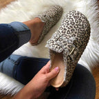 Flat Heel Round Toe Canvas Loafer Women's Vintage Clogs - H&A Outlet