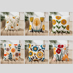 Flower Embroidery Throw Pillow Cover - H&A Outlet