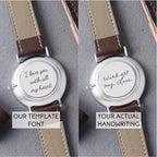 Handwriting Gifts for Groom, Engraved Watch for Men - H&A Outlet