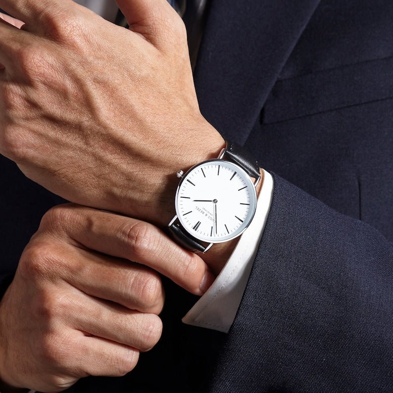 Handwriting Gifts for Groom, Engraved Watch for Men - H&A Outlet