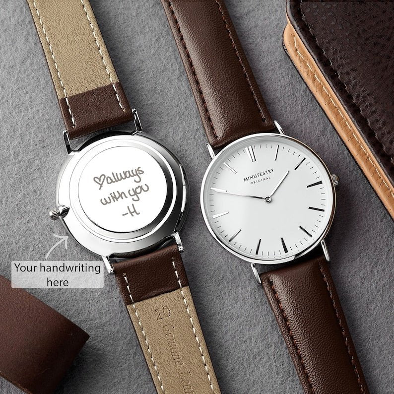 Handwriting Gifts for Groom, Engraved Watch for Men - H&A Outlet