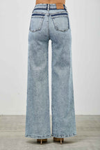 High Rise Relaxed Straight With Seam Detail - H&A Outlet