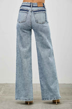 High Rise Relaxed Straight With Seam Detail - H&A Outlet