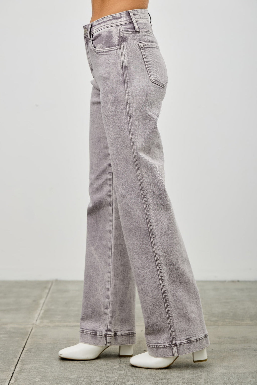 High Rise Slim Wide Straight - H&A Outlet