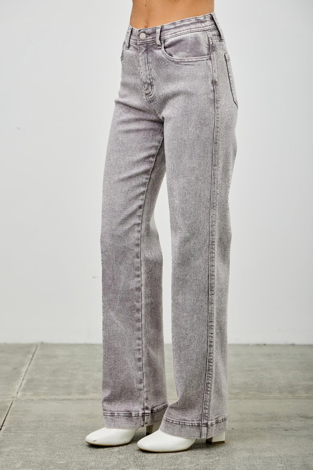 High Rise Slim Wide Straight - H&A Outlet