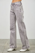 High Rise Slim Wide Straight - H&A Outlet