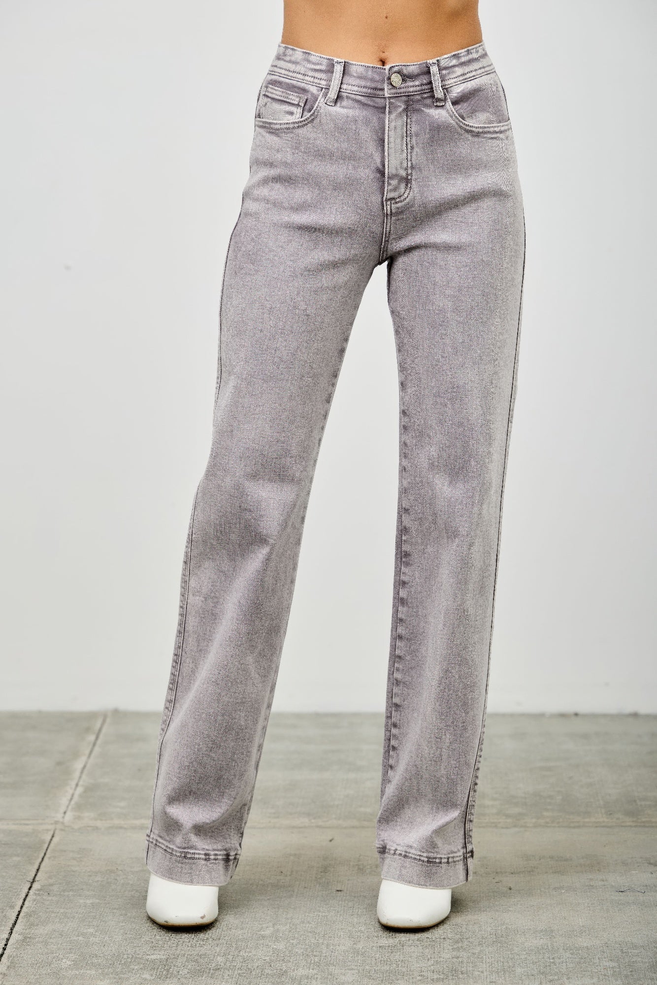High Rise Slim Wide Straight - H&A Outlet