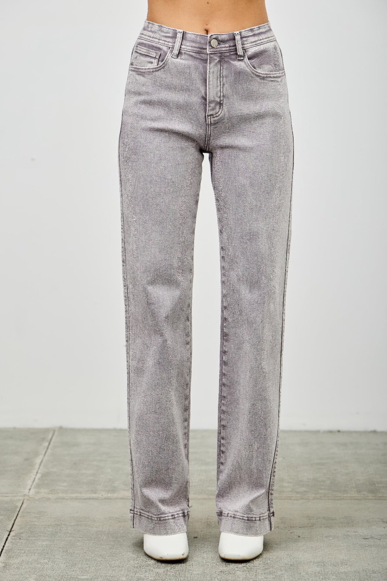 High Rise Slim Wide Straight - H&A Outlet