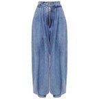 High Waist Trousers Women's Loose Casual Retro Balloon Pants High Waist Denim Trousers Style Elastic Cotton Jeans - H&A Outlet