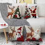 Home Decoration Rich Styles Christmas Throw Pillowcase Sofa Linen - H&A Outlet