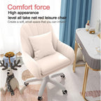 Home Office Chair Computer Chair with Mid - Back Upholstered Modern Tufted Computer Task Chair Swivel Height Adjustable Velvet Accent Chair. - H&A Outlet