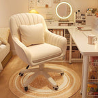 Home Office Chair Computer Chair with Mid - Back Upholstered Modern Tufted Computer Task Chair Swivel Height Adjustable Velvet Accent Chair. - H&A Outlet
